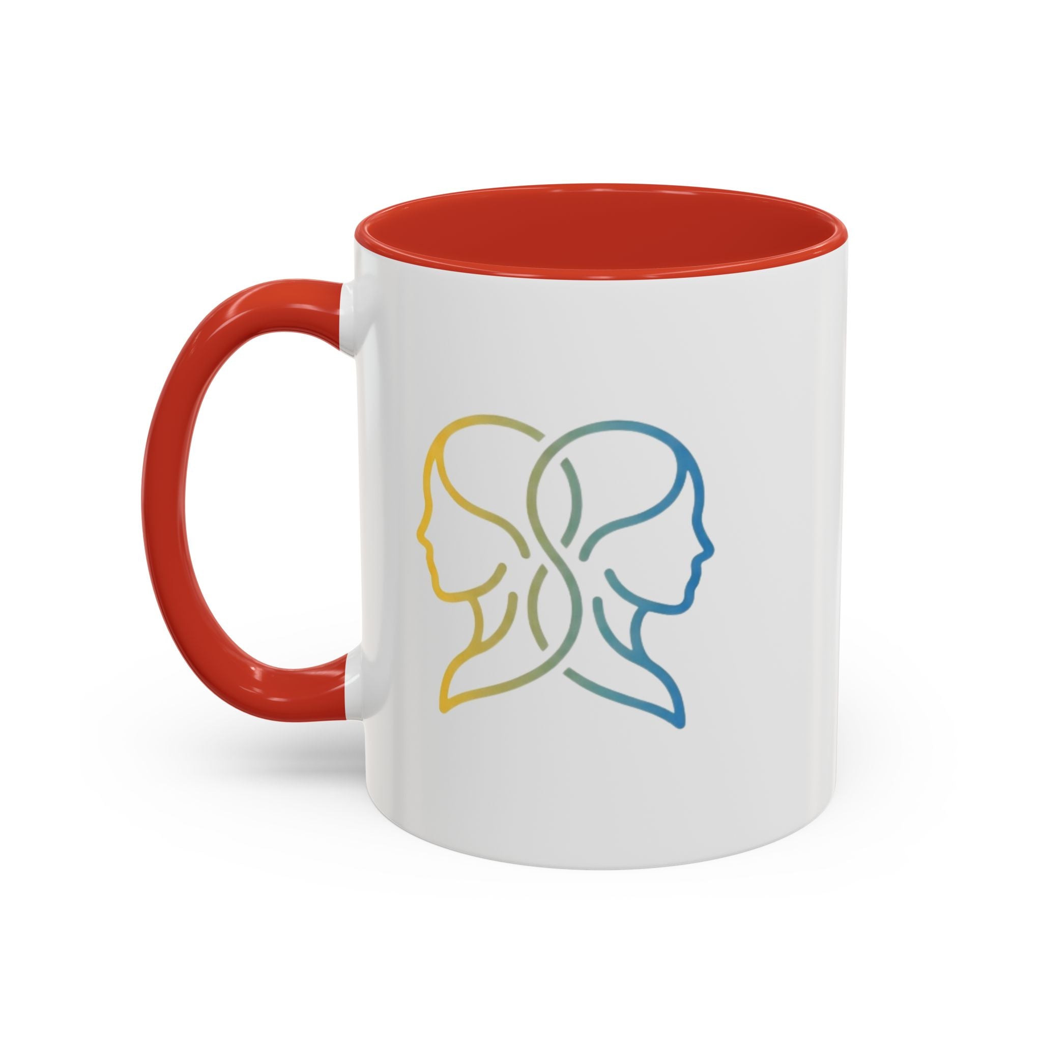 Gemini Zodiac Accent Coffee Mug — Color Gradient Twins Horoscope Gift