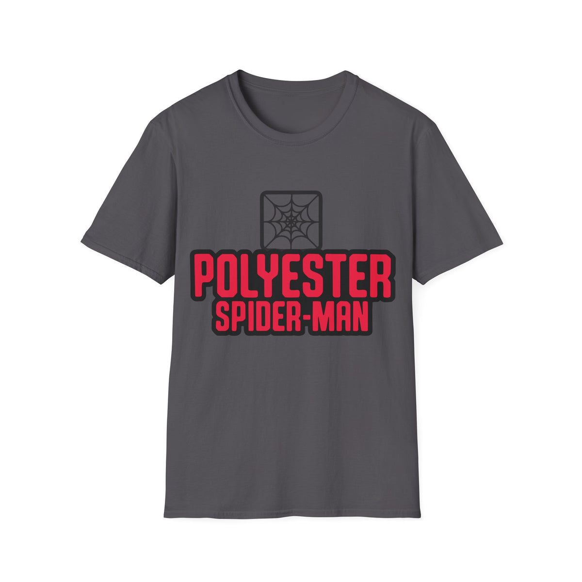 Spider-Man Polyester Graphic Tee — Bold Retro Logo Spiderweb T-Shirt - Trending Now - August 2026