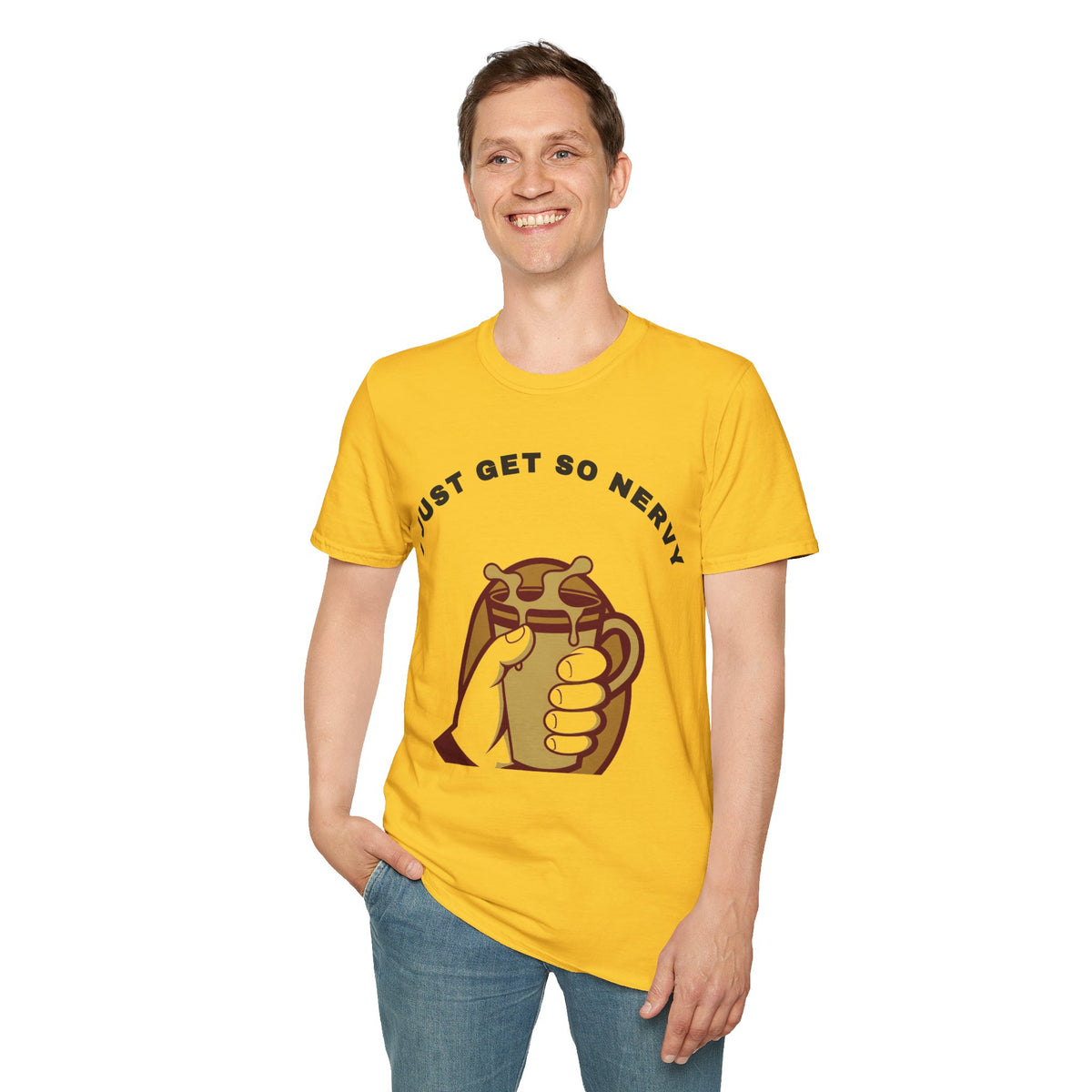 T-Shirt — “I Just Get So Nervy” Nervous Sloth Graphic Tee - Trending Now - September 2026