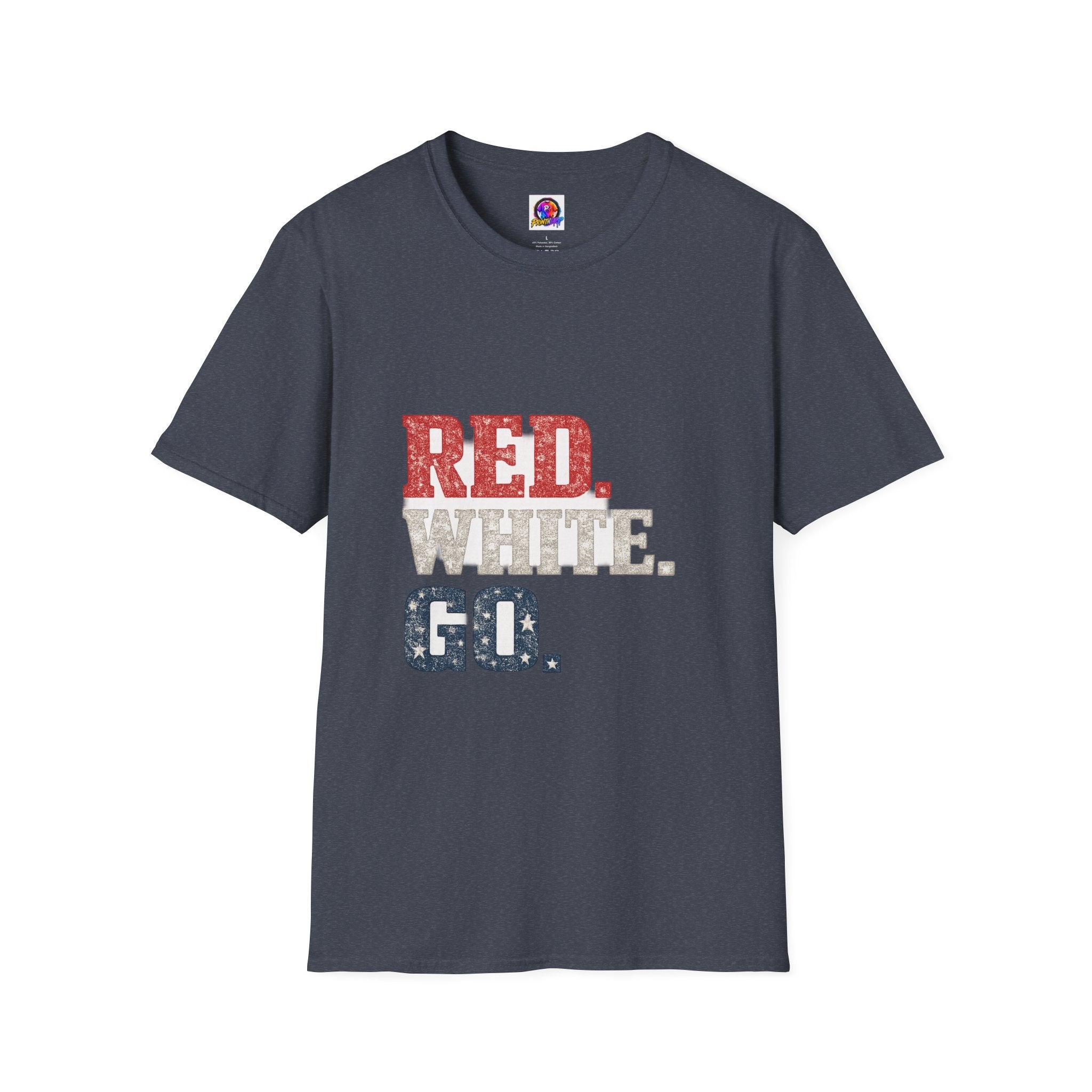 USA Patriotic 'Red. White. Go.' T-Shirt — 4th of July Independence Day Tee