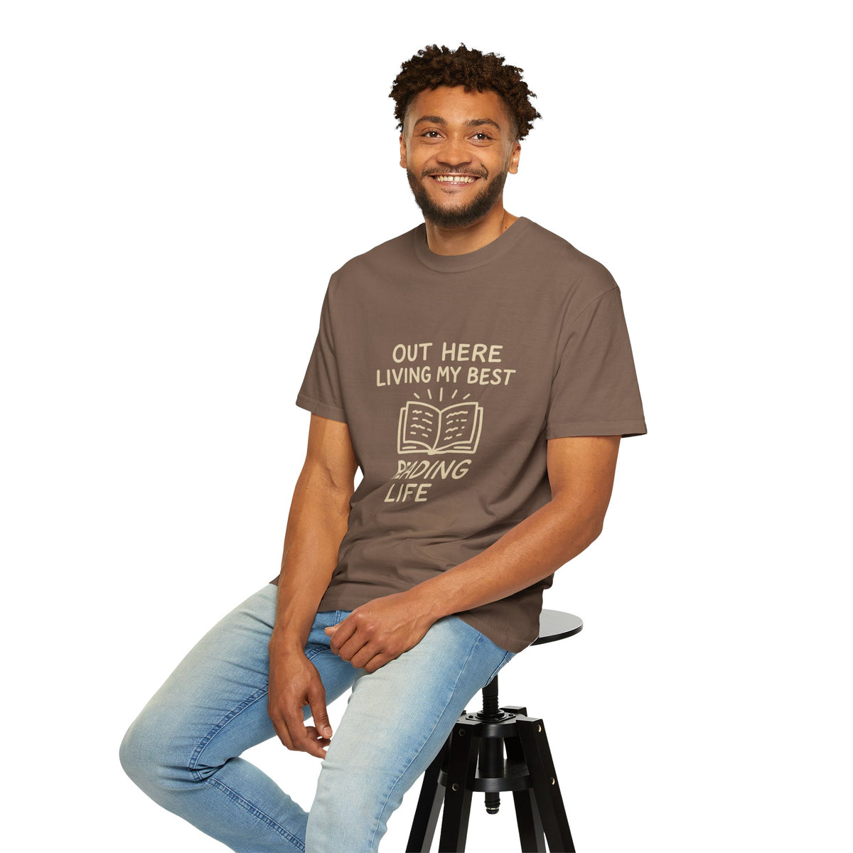 Reading Life T-Shirt — "Out Here Living My Best Reading Life" Book Lover Tee - Trending Now - October 2026