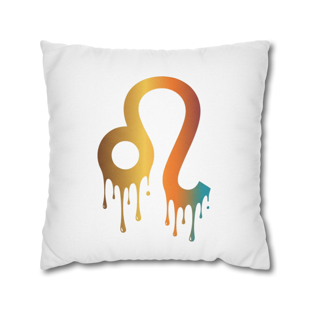 Leo Zodiac Drip Pillow – Gradient Astrology Throw Pillowcase