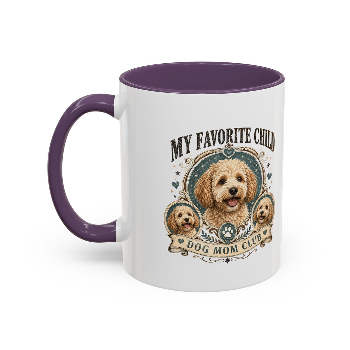 Milo Bailey Dog Dad Mom Dog Mom Coffee Mug – “My Favorite Child” Cute Paw Print Accent Mug