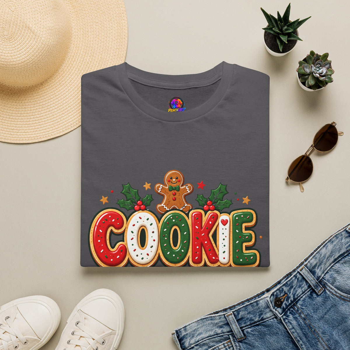 Cookie Crew T-Shirt — Christmas Gingerbread Holiday Tee