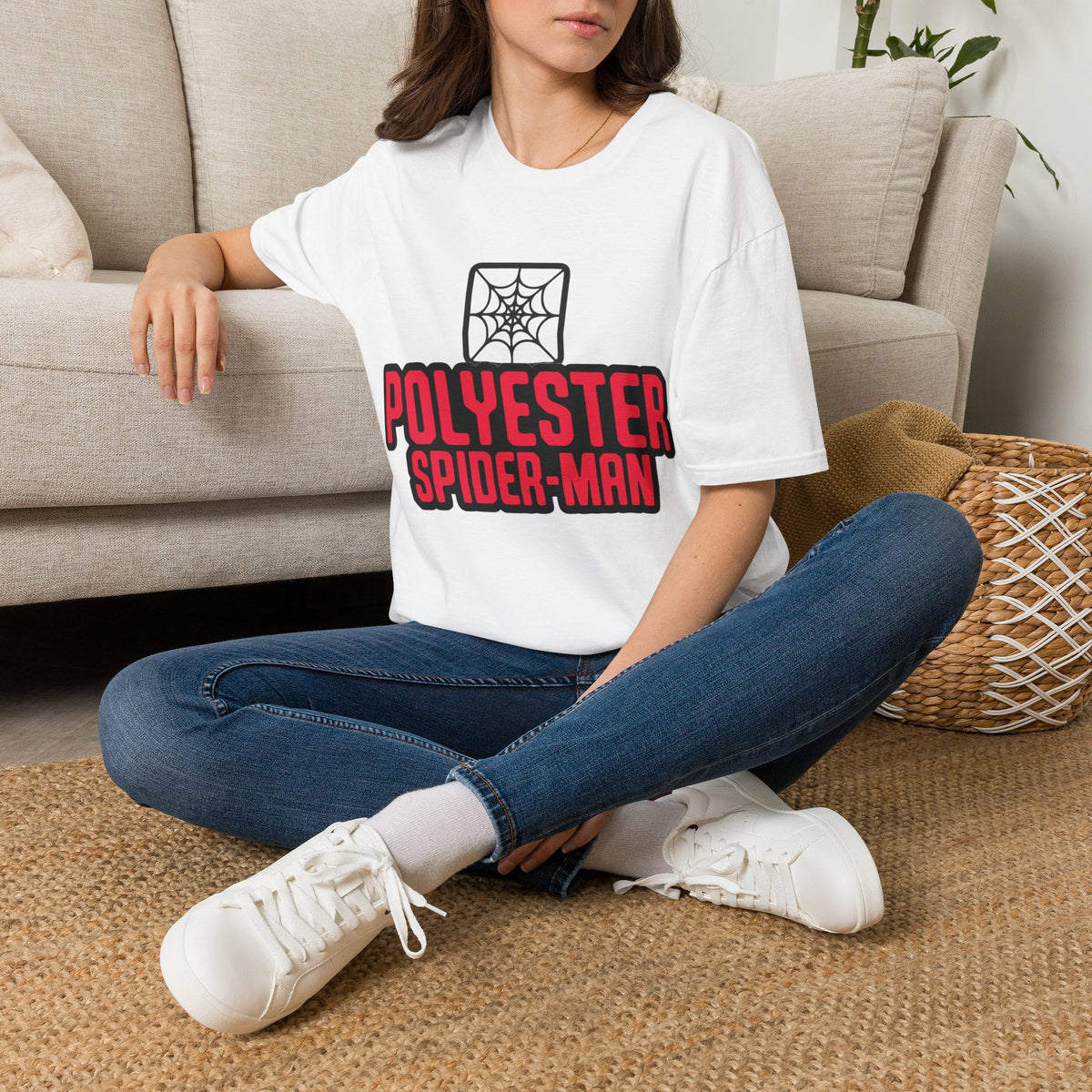Spider-Man Polyester Graphic Tee — Bold Retro Logo Spiderweb T-Shirt - Trending Now - August 2026