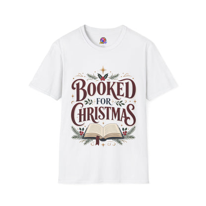 T-Shirt — "Booked for Christmas" Literary Holiday Tee