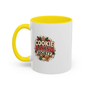 Cookie Baking Society Accent Coffee Mug — Holiday Baking Ceramic Mug