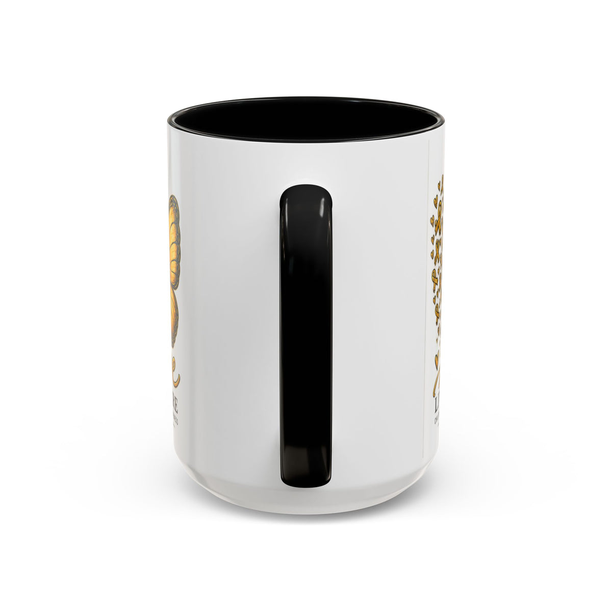 Hope Lives Here Childhood Cancer Awareness Accent Coffee Mug