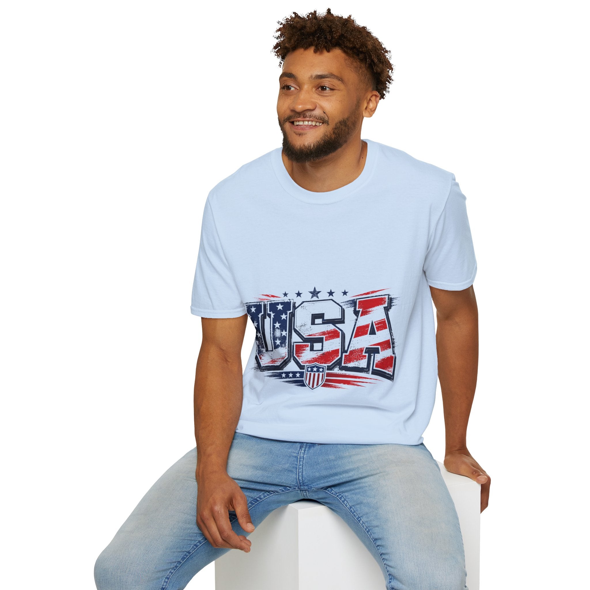 USA Flag Graphic T-Shirt — Patriotic American Pride Tee