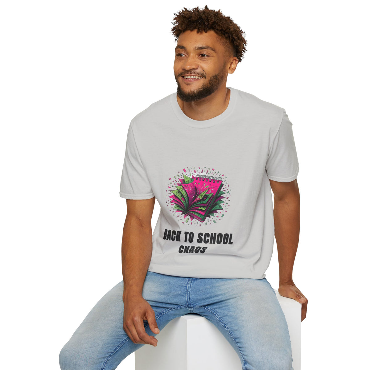 Back to School Chaos T-Shirt — Colorful Notebooks Graphic Tee for Students & Teachers - Trending Now - August 2026