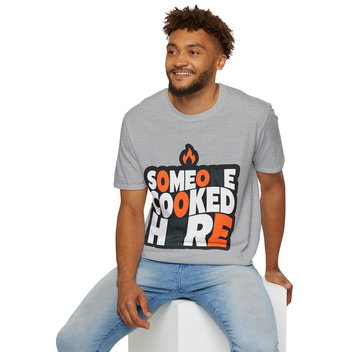 T-Shirt — "Someone Cooked Here" Funny Cooking Graphic Tee - Trending Now - August 2026