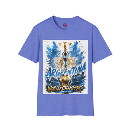Argentina World Champions T‑Shirt — Soccer World Cup 3 Stars Tribute