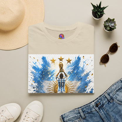 Argentina World Champions T‑Shirt — Soccer World Cup 3 Stars Tribute