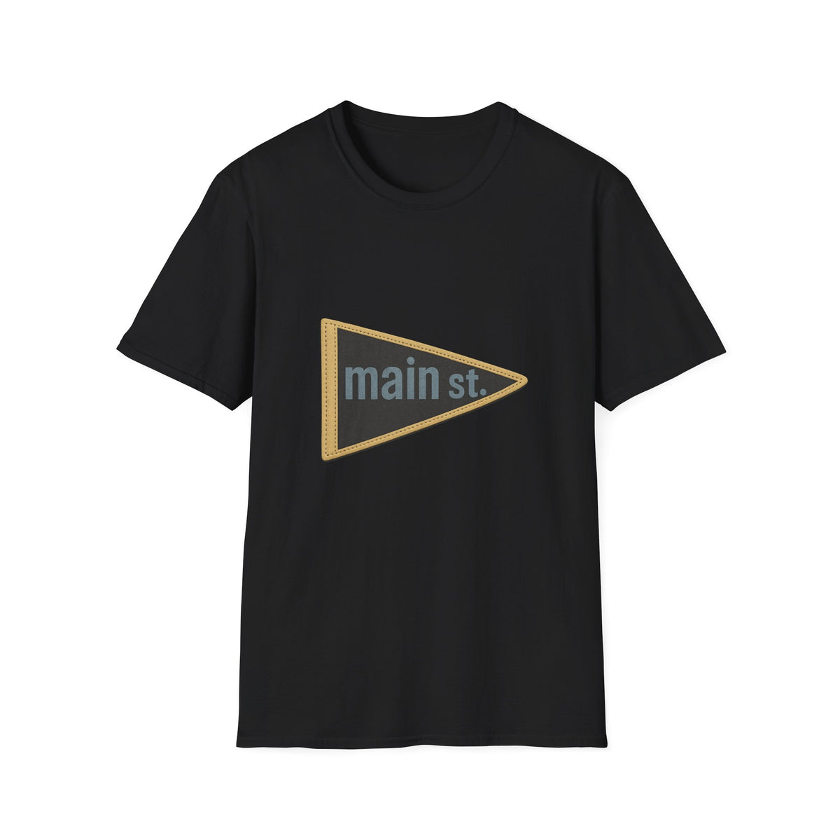 Main St. Triangle Logo T‑Shirt — Vintage Retro Street Sign Graphic Tee - Trending Now - August 2026
