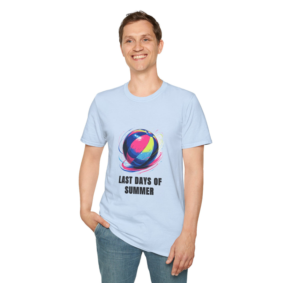 Last Days of Summer T-Shirt — Colorful Beach Ball Graphic Tee - Trending Now - August 2026
