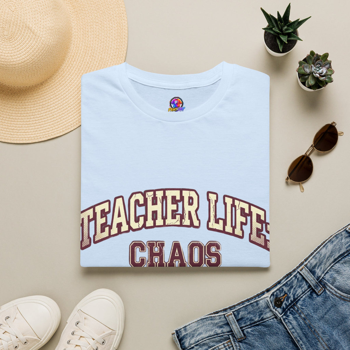 Teacher Life Chaos Coordinator Unisex Softstyle T-Shirt