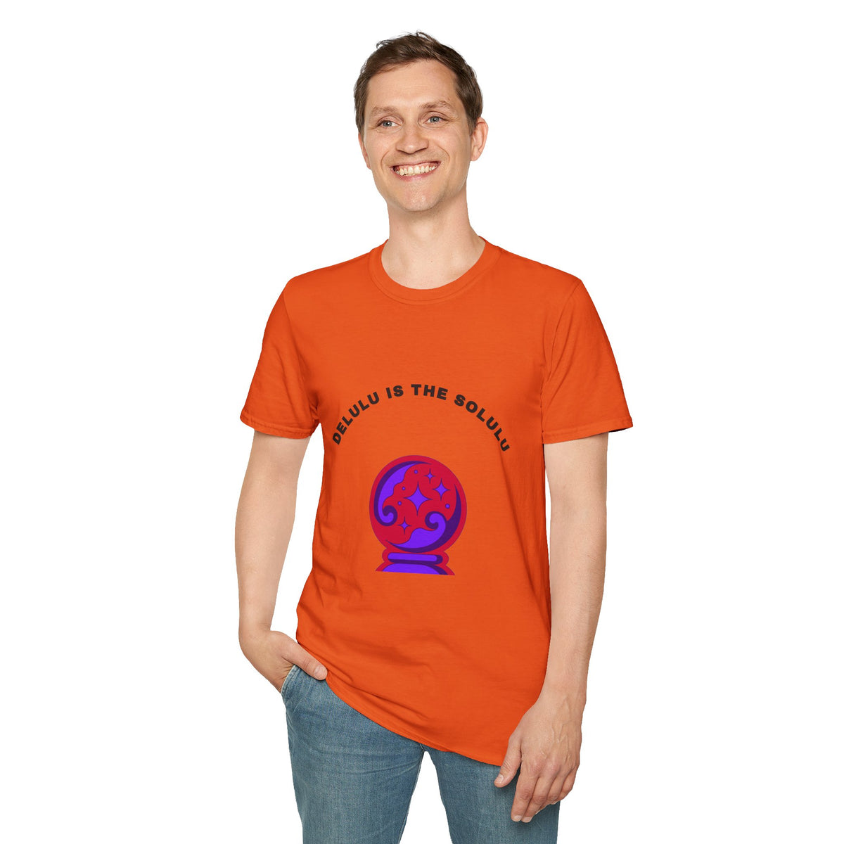 T-Shirt — Delulu Is The Solulu Crystal Ball Graphic Tee - Trending Now - September 2026