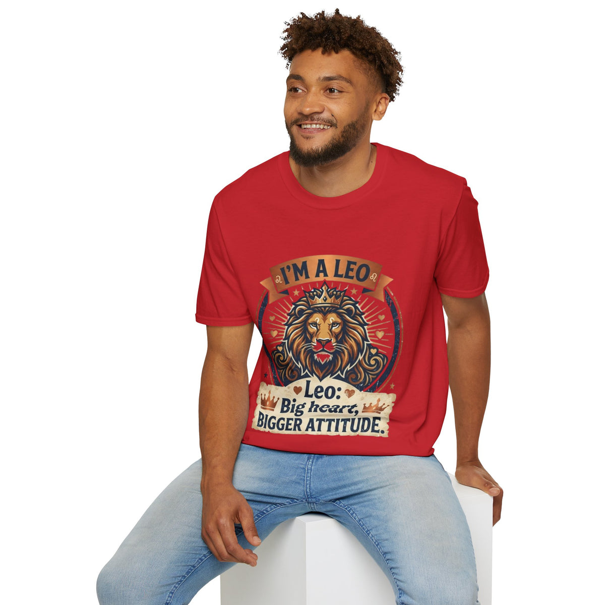 Leo Zodiac T-Shirt — "I’m a Leo: Big Heart, Bigger Attitude"