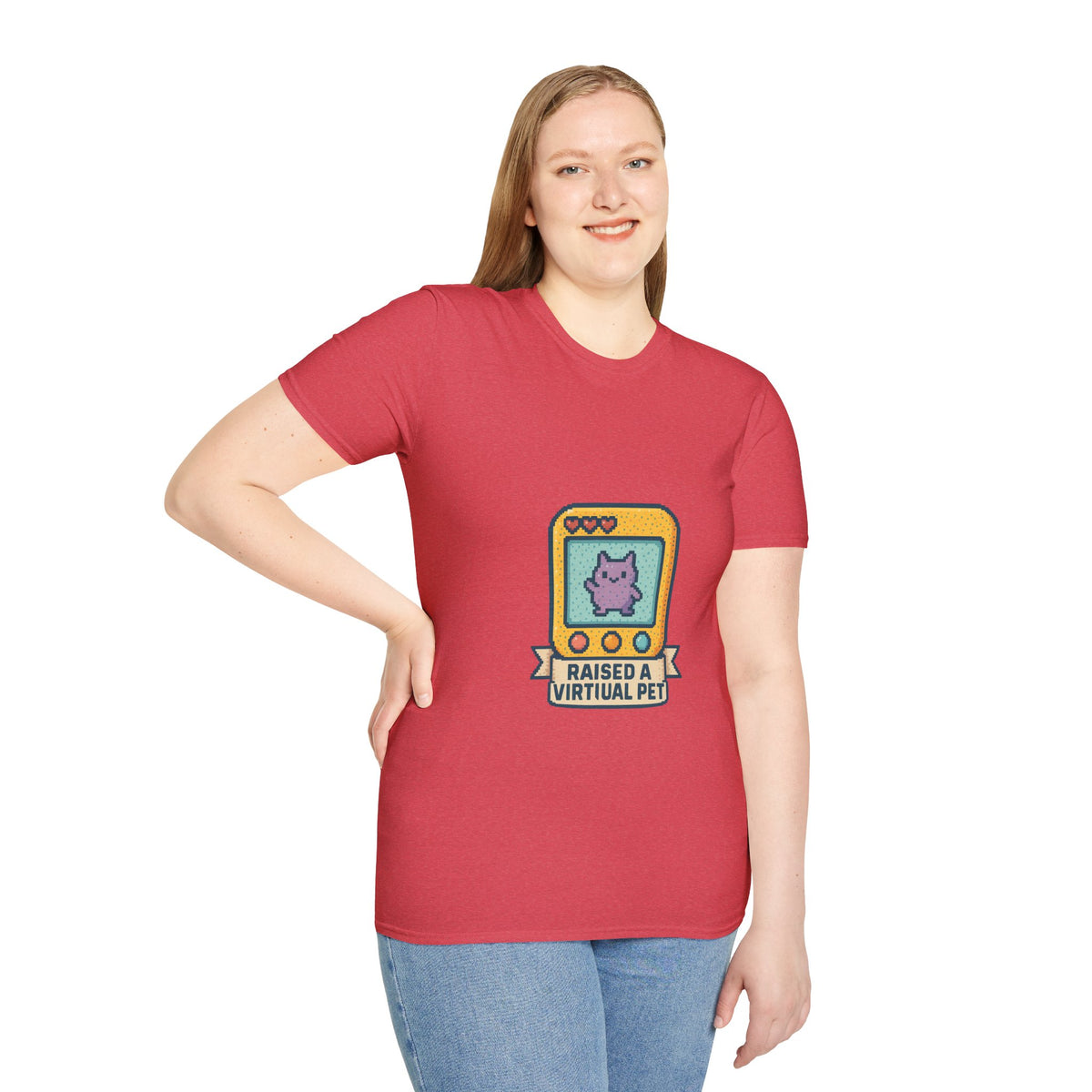 Raised a Virtual Pet T-Shirt — Retro Tamagotchi Gaming Tee - Trending Now - October 2026