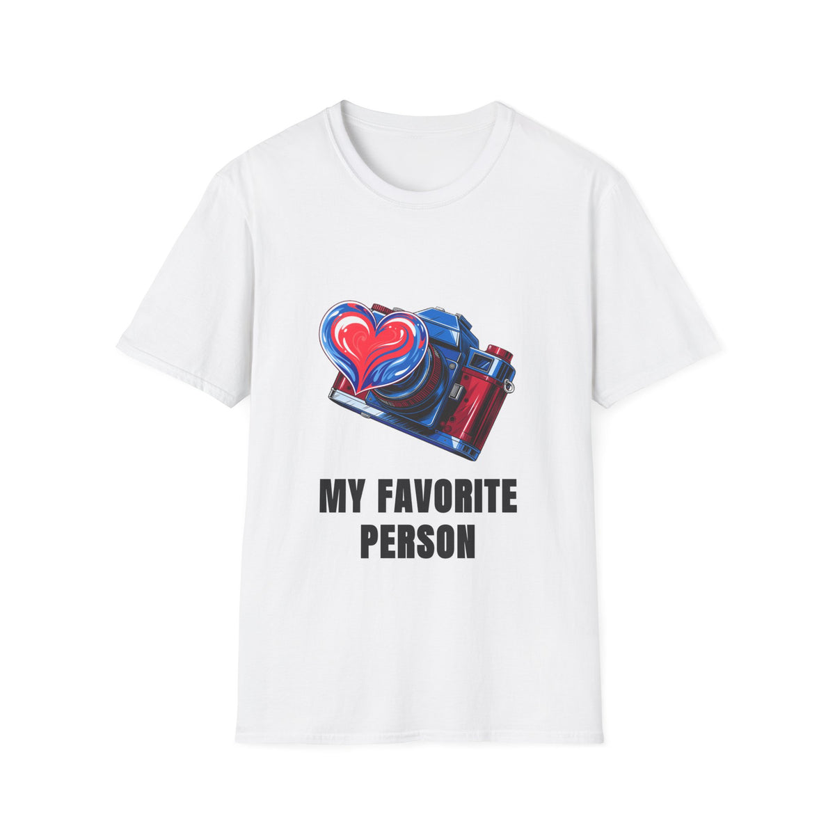 My Favorite Person Camera Heart T-Shirt — Photography Lover Graphic Tee - Trending Now - August 2026