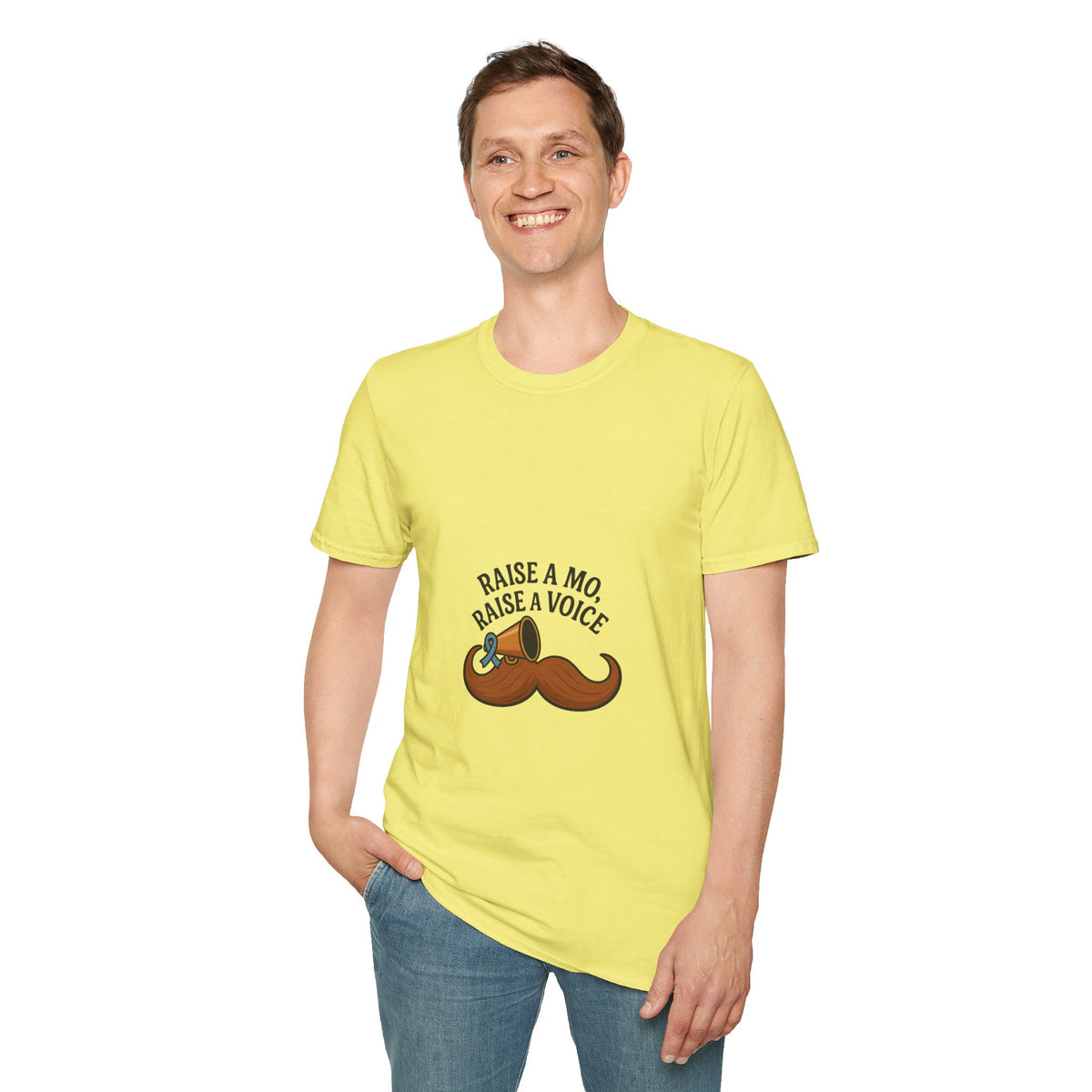 Raise a Mo, Raise a Voice Mustache T-Shirt - Trending Now - October 2026