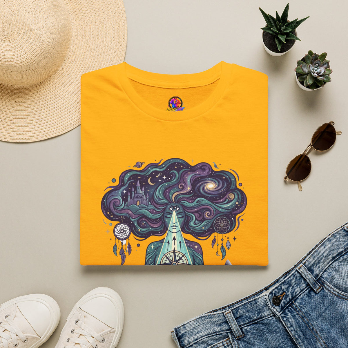 Pisces Zodiac Meditative Pisces T‑Shirt — 'Guided by dreams, ruled by intuition' Zodiac Tee