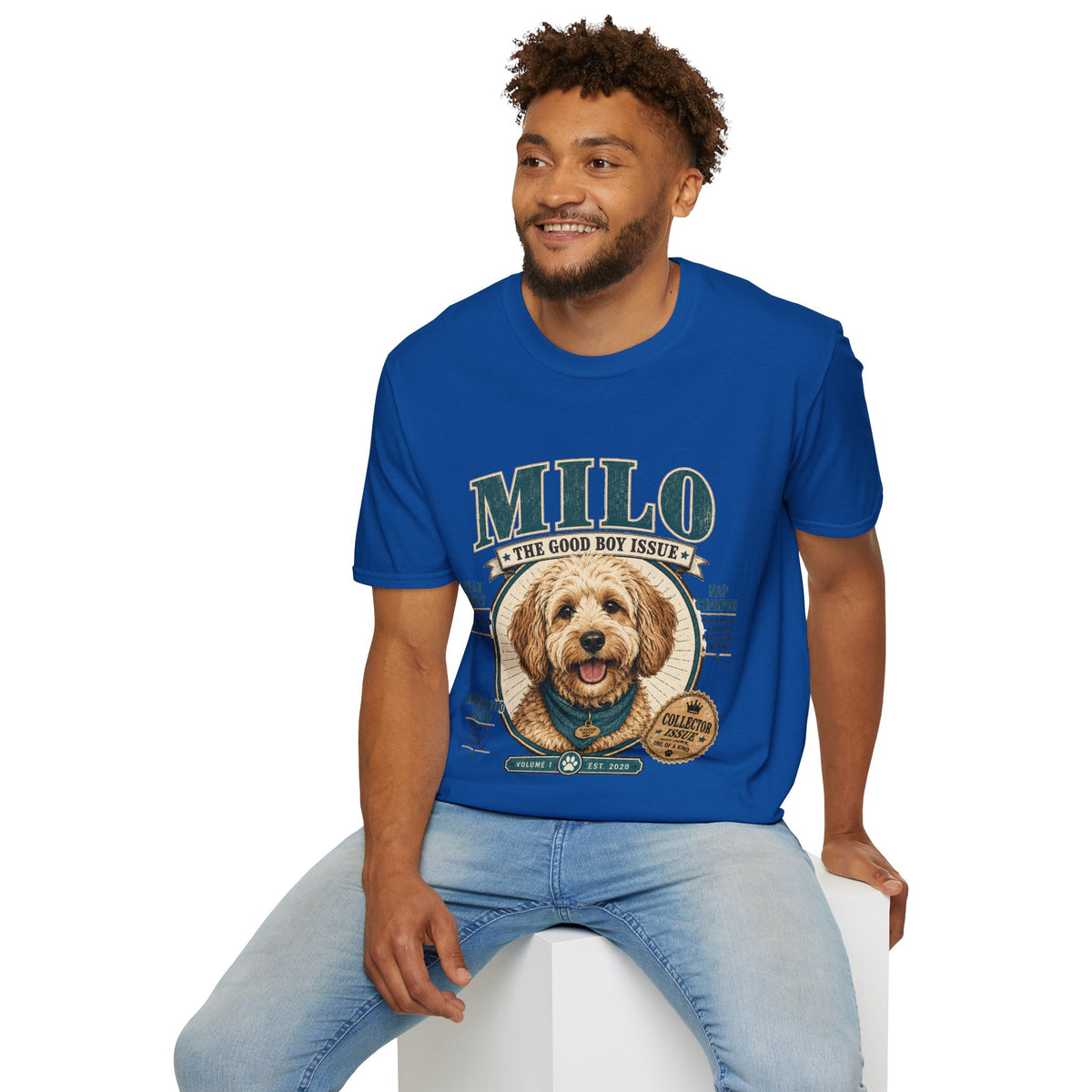 Milo 'The Good Boy Issue' T-Shirt — Cute Dog Portrait Tee