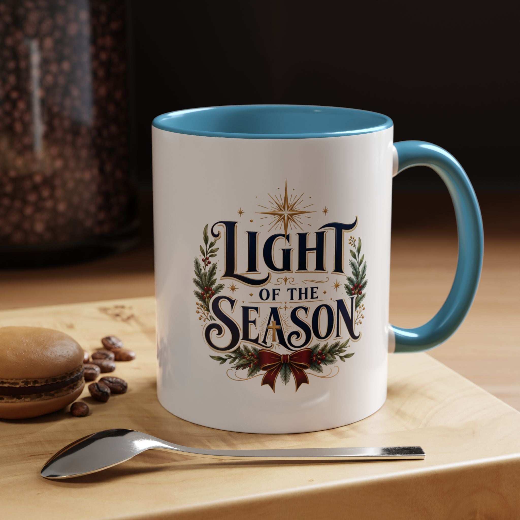 Christmas Light of the Season Accent Coffee Mug — Holiday Christmas Tea Cup