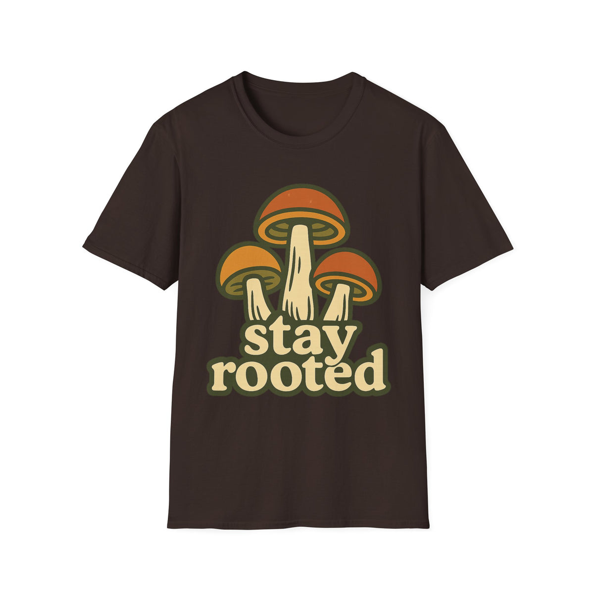 Mushroom "Stay Rooted" T-Shirt - Trending Now - September 2026