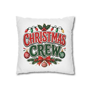 Christmas Crew Holiday Throw Pillowcase — Festive Decorative Cushion Cover