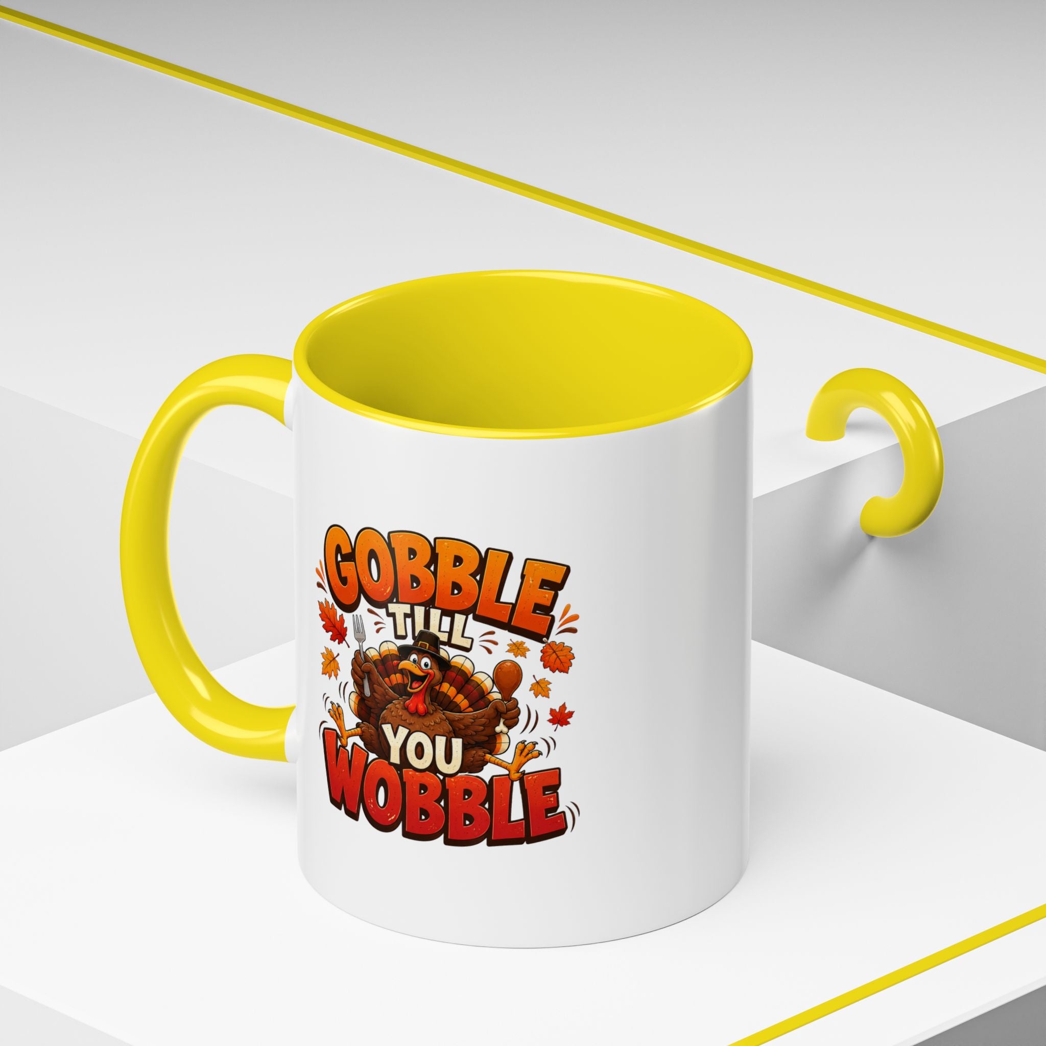 Thanksgiving Mug Gobble ’Til You Wobble Thanksgiving Coffee Mug