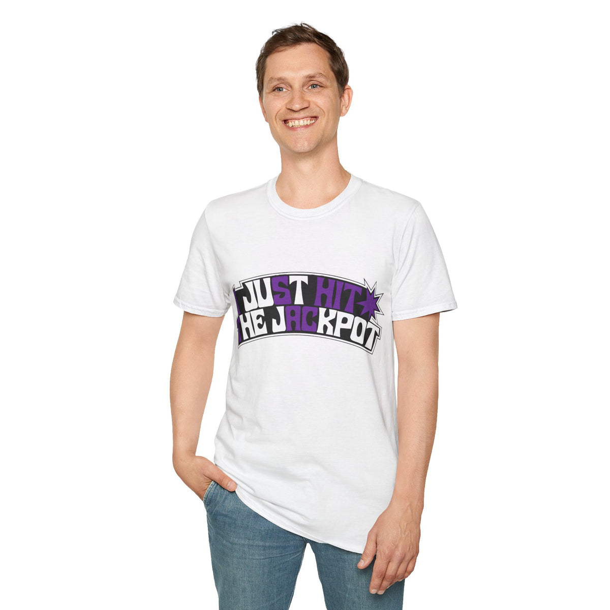 Just Hit the Jackpot T-Shirt — Retro Casino Graphic Tee - Trending Now - August 2026