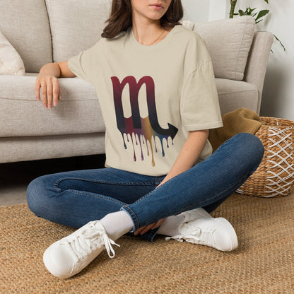 Scorpio Drip Symbol T-Shirt — Zodiac Scorpion Astrology Tee