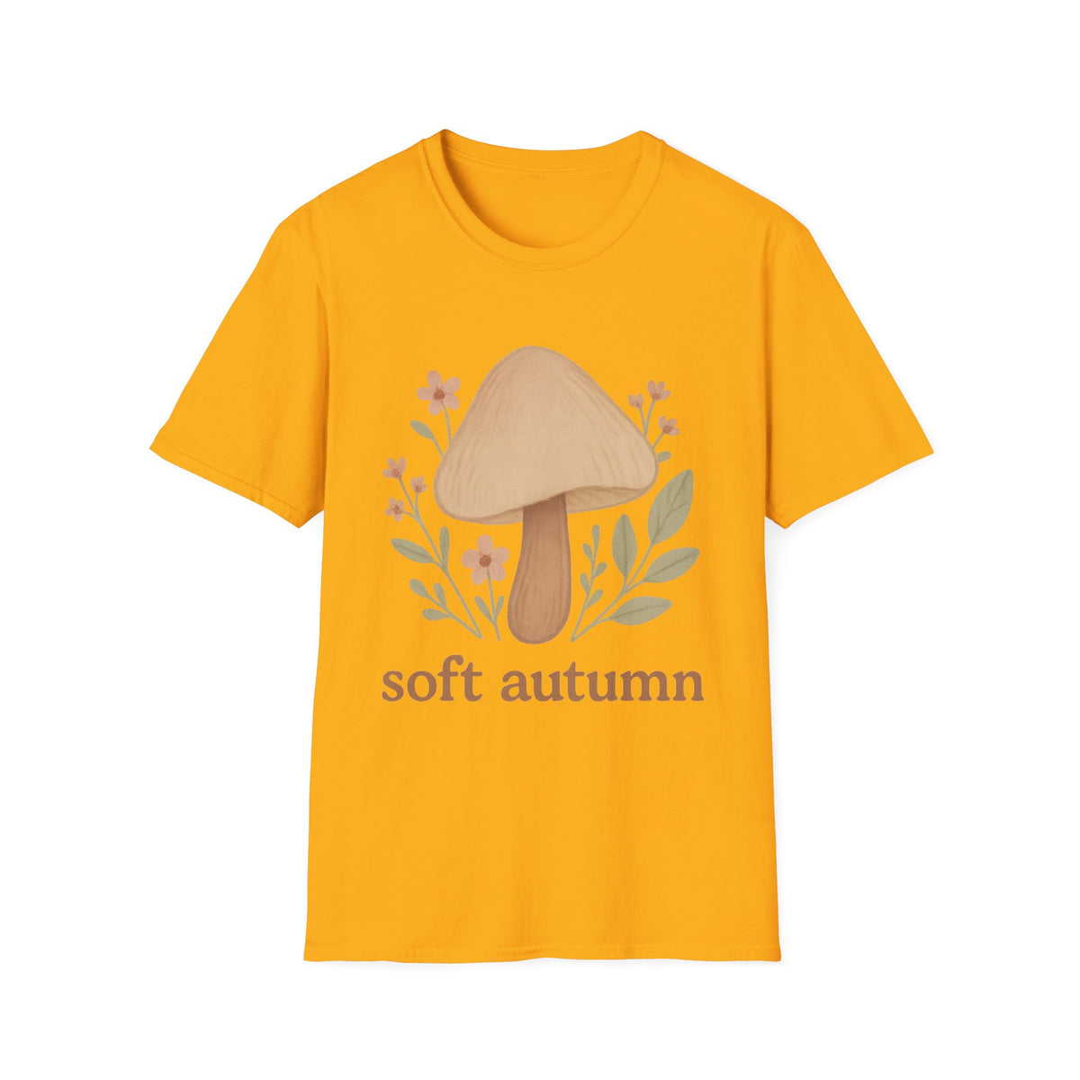 Mushroom Graphic T-Shirt — 'soft autumn' Cozy Nature Tee - Trending Now - September 2026