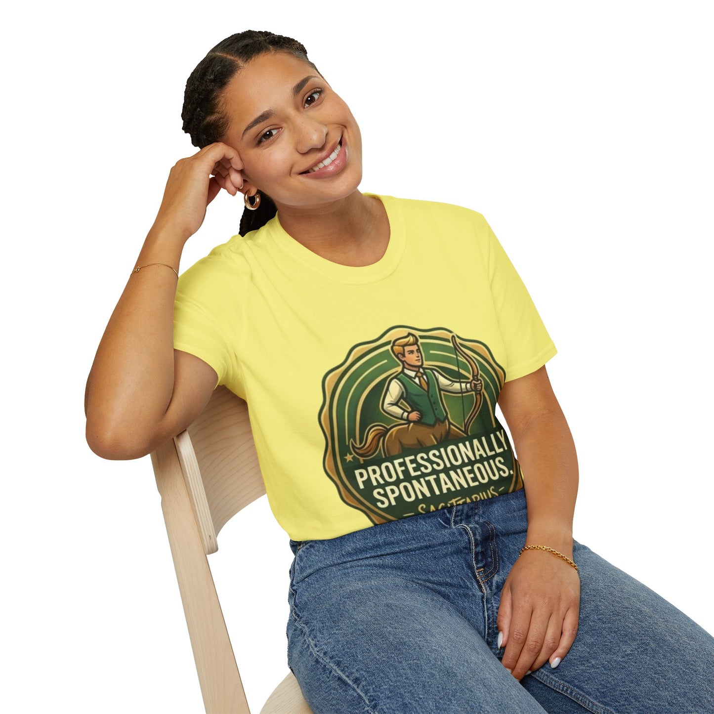 Sagittarius Archer T‑Shirt — "Professionally Spontaneous" Zodiac Tee