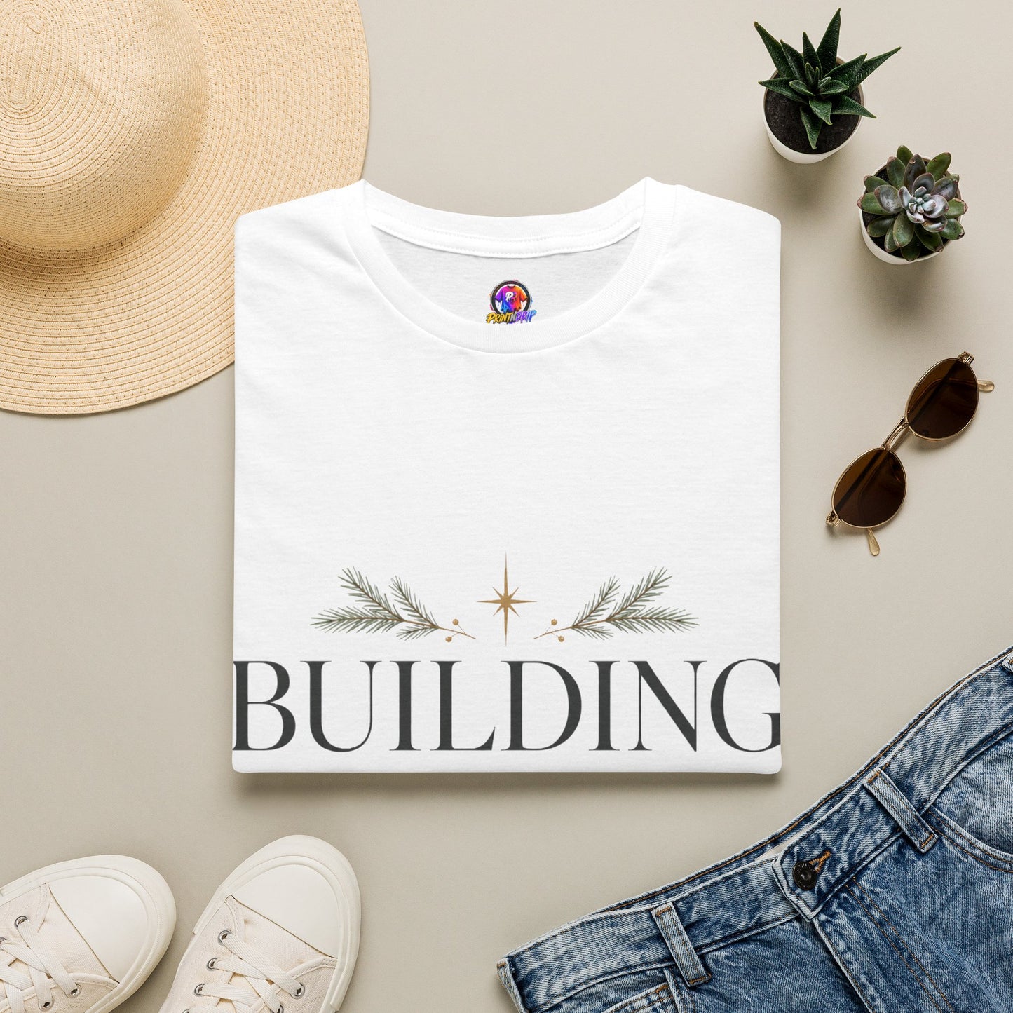 Holiday T-Shirt — "Building Through the Holidays" Christmas Graphic Tee