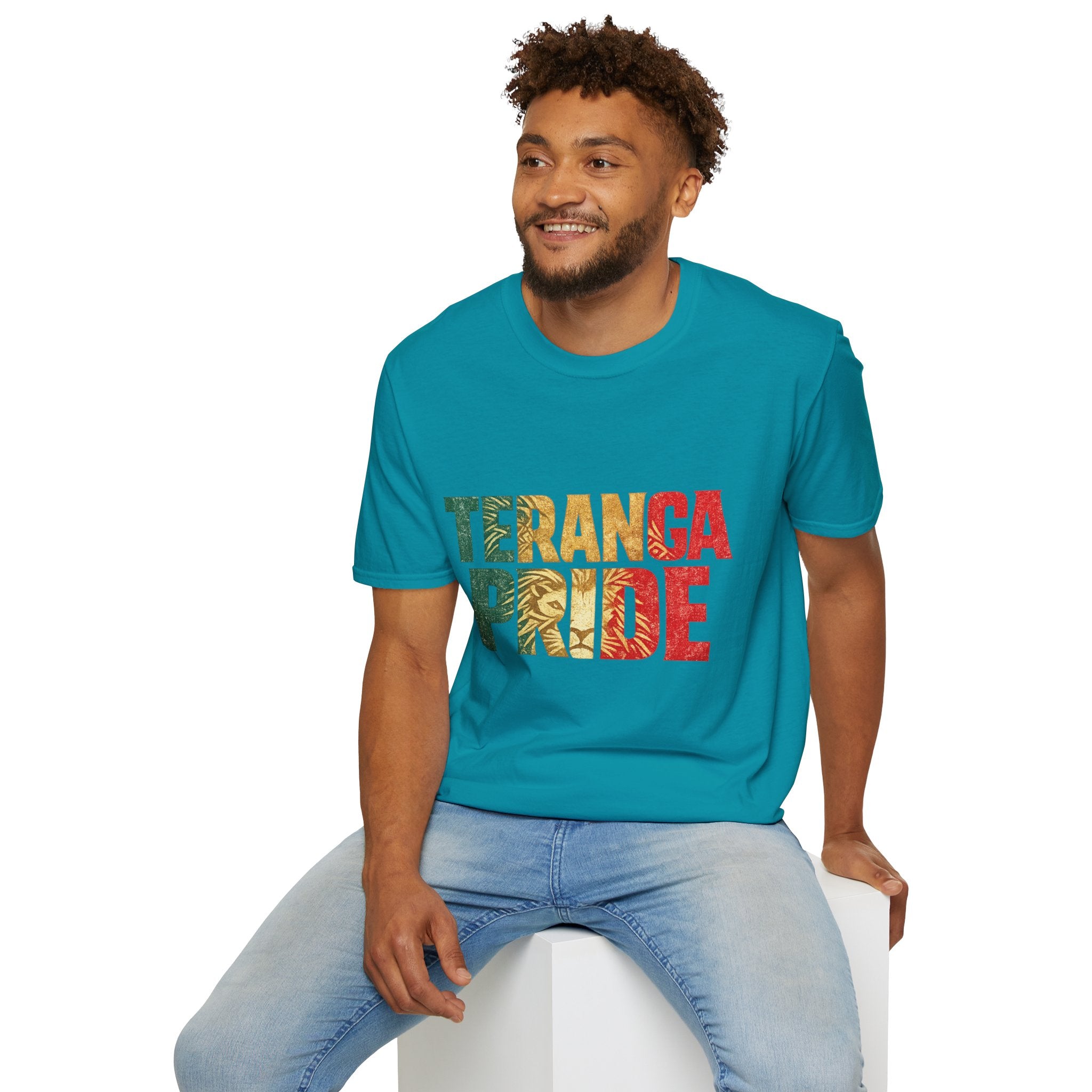 Senegal Teranga Pride T-Shirt — Senegal Flag Colors & Lion Graphic