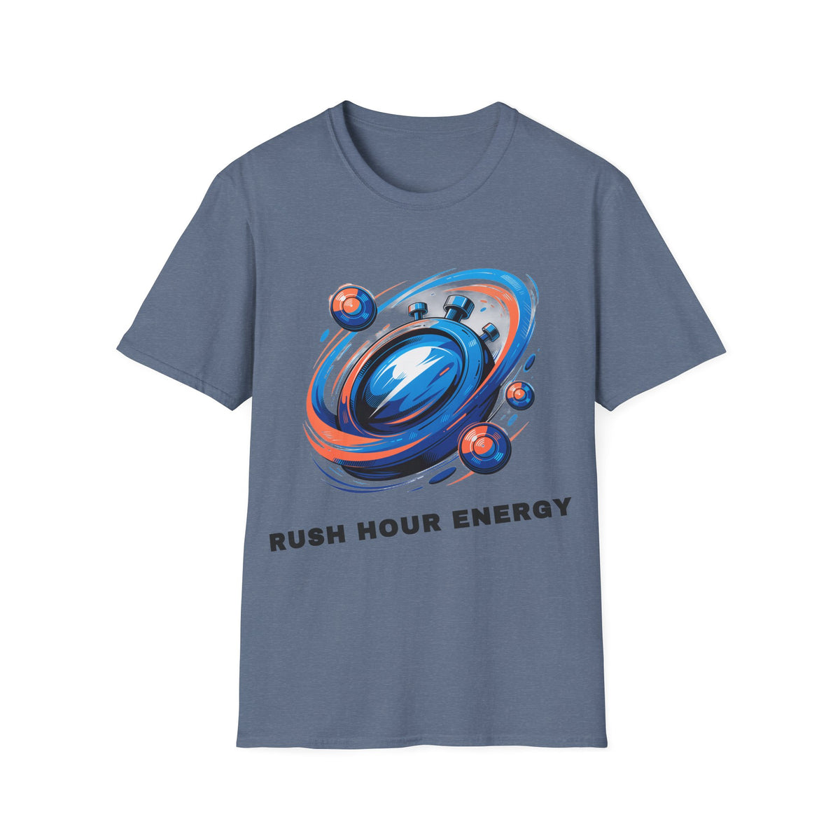 Stopwatch Orbit T-Shirt — 'Rush Hour Energy' Retro Space Graphic Tee - Trending Now - September 2026