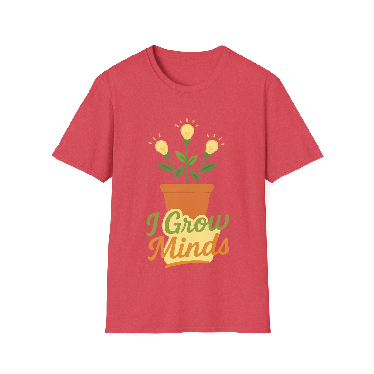 "I Grow Minds" Botanical Teacher Tee | Cute Flower Graphic T-Shirt - Trending Now - September 2026