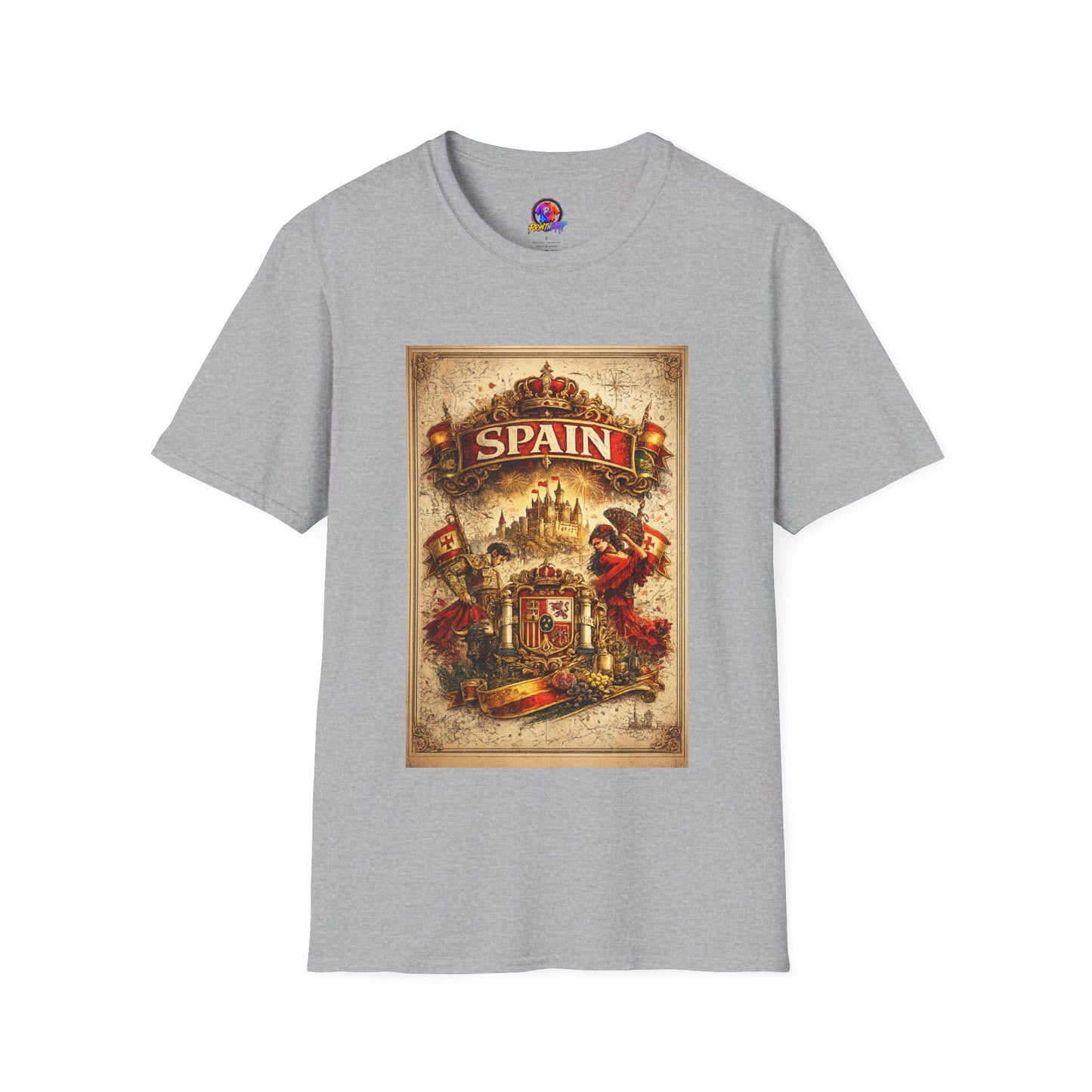 Spain Vintage Travel Graphic T‑Shirt — Retro Spanish Landmark Tee