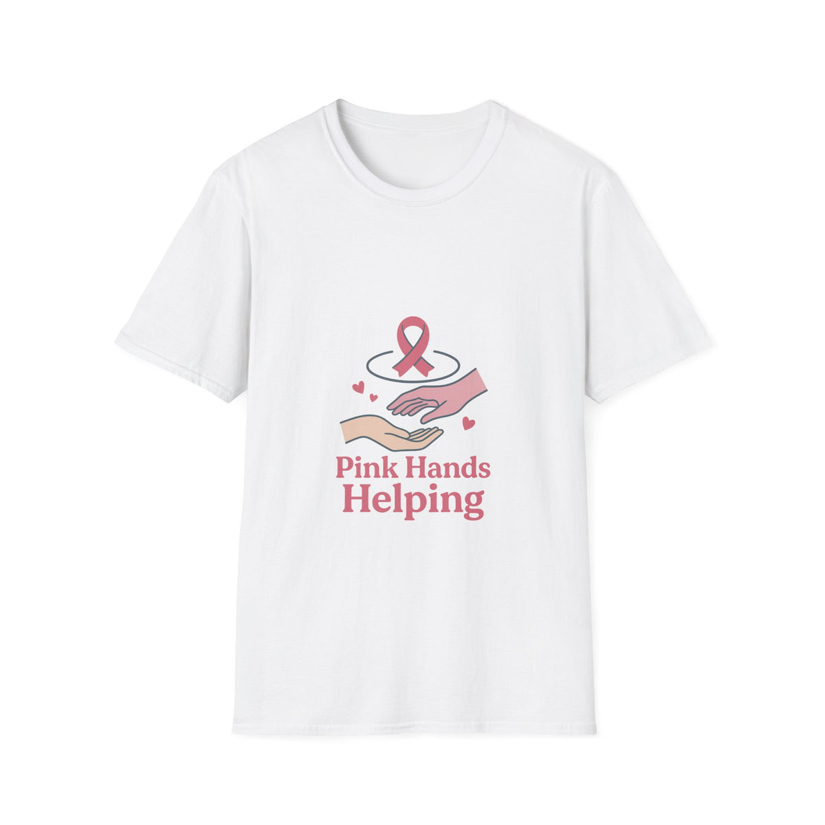 Breast Cancer Support T-Shirt — Pink Hands Helping Tee - Trending Now - October 2026