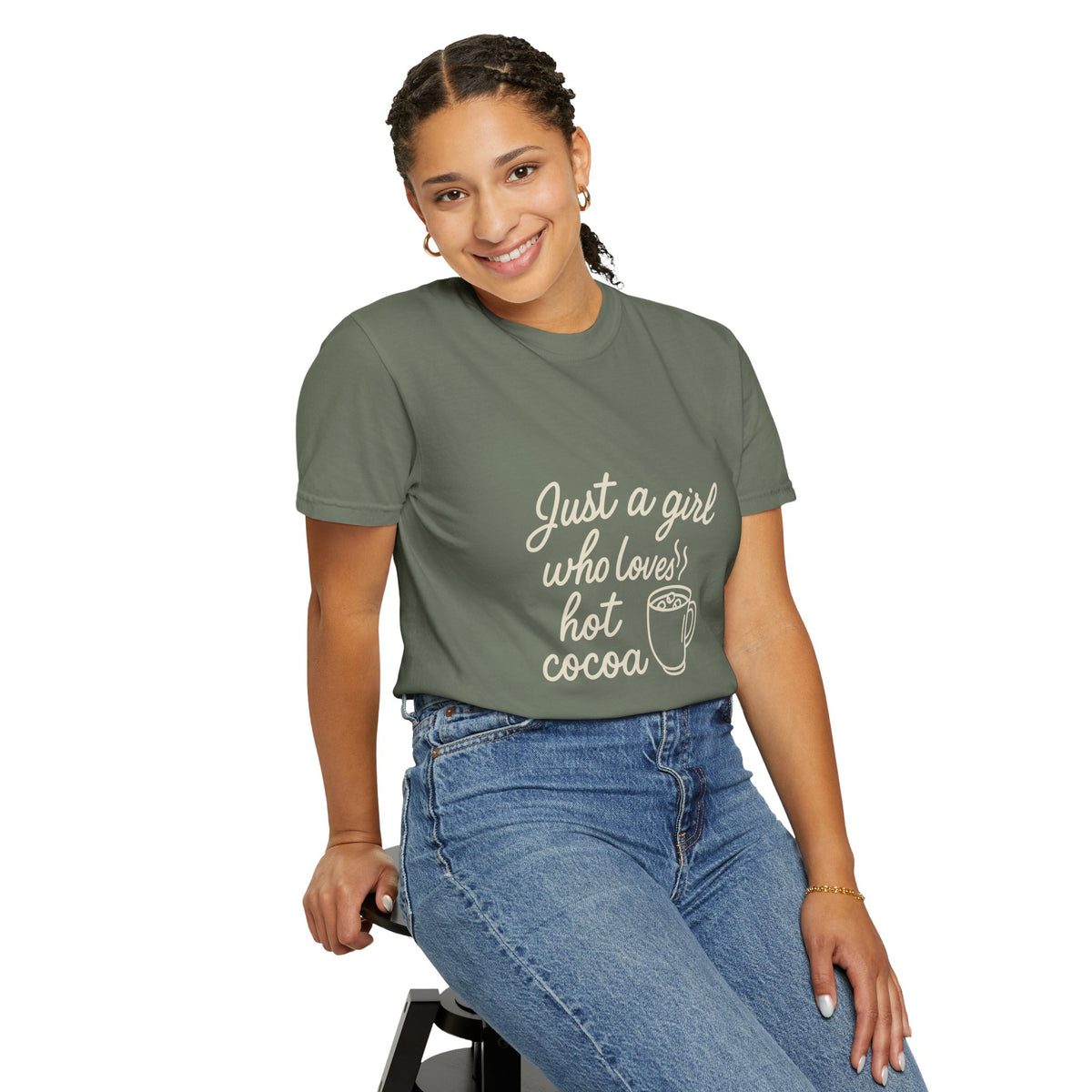 Hot Cocoa Lover T-Shirt — "Just a Girl Loves Hot Cocoa" Graphic Tee - Trending Now - October 2026