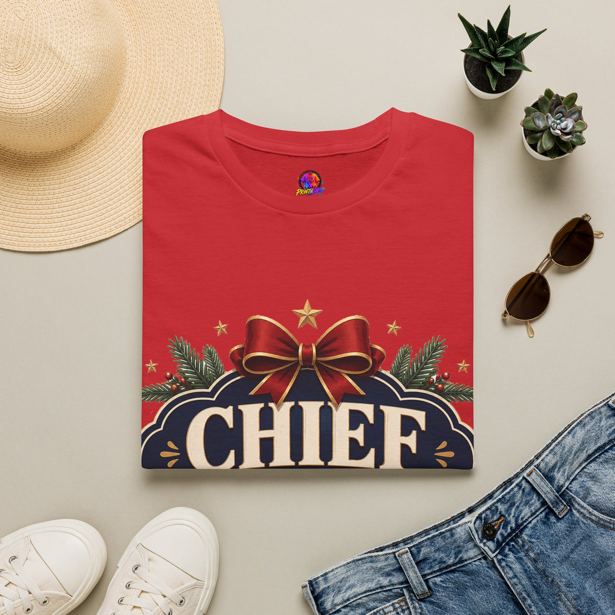 Christmas T-Shirt — "Chief Christmas Coordinator" Holiday Graphic Tee