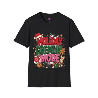 Holiday Gremlin Mode T-Shirt — Christmas Cute Festive Graphic Tee