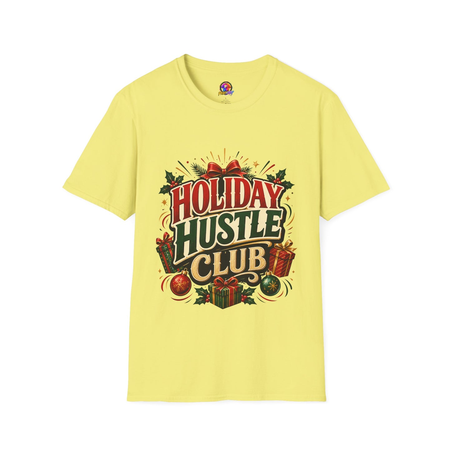 Holiday Hustle Club T-Shirt — Funny Christmas Graphic Tee