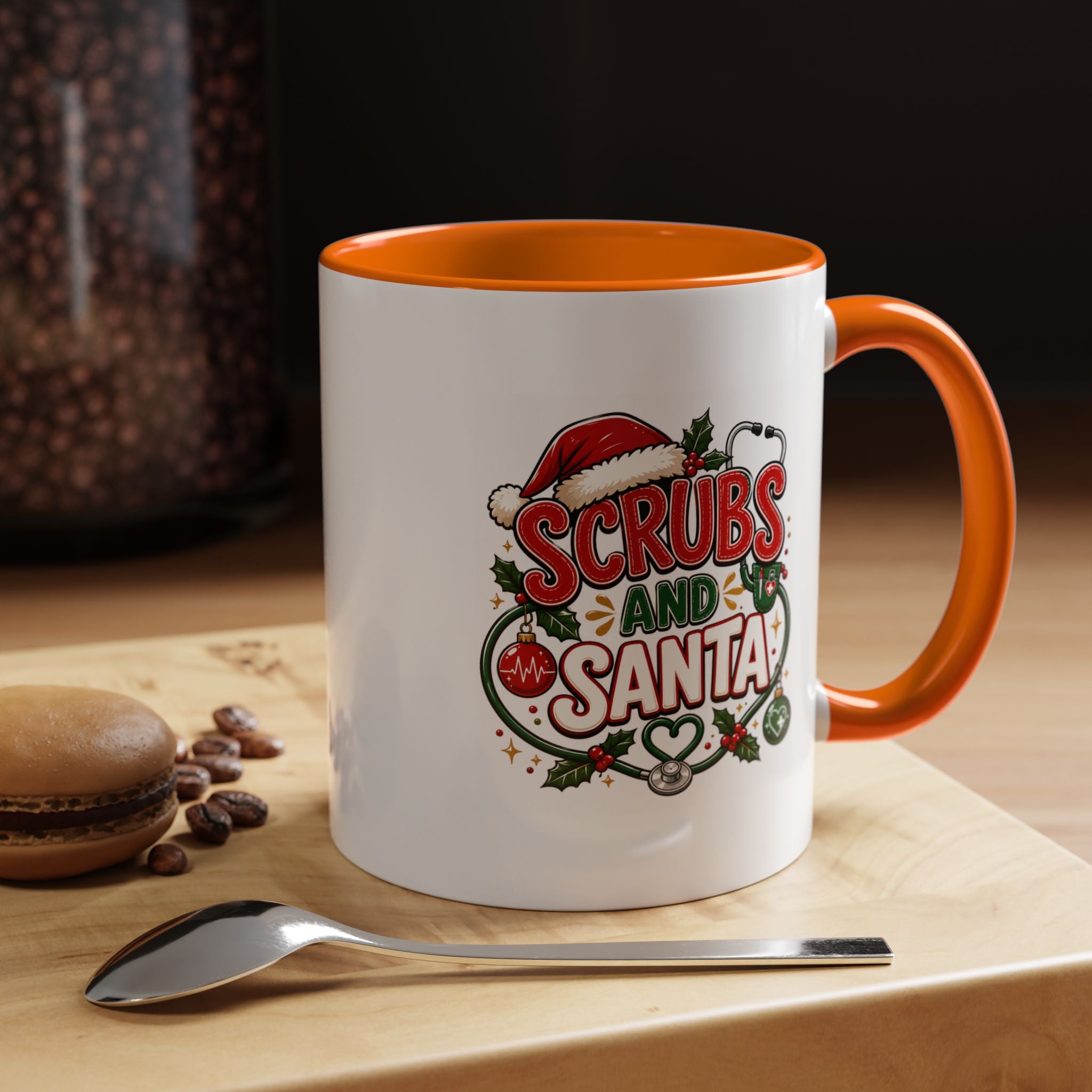 Scrubs and Santa Christmas Coffee Mug