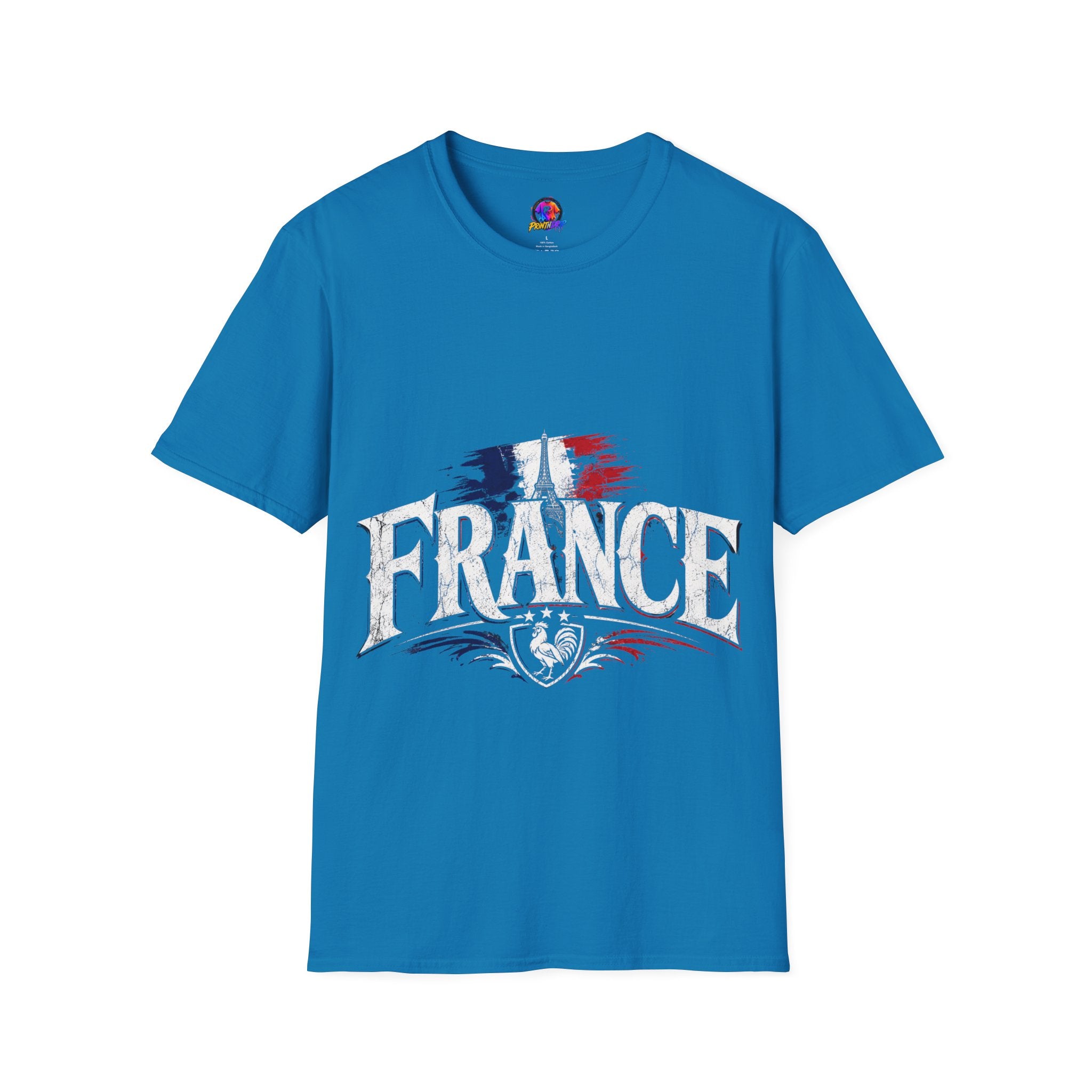 France Flag T-Shirt — Vintage Eiffel Tower French Pride Tee