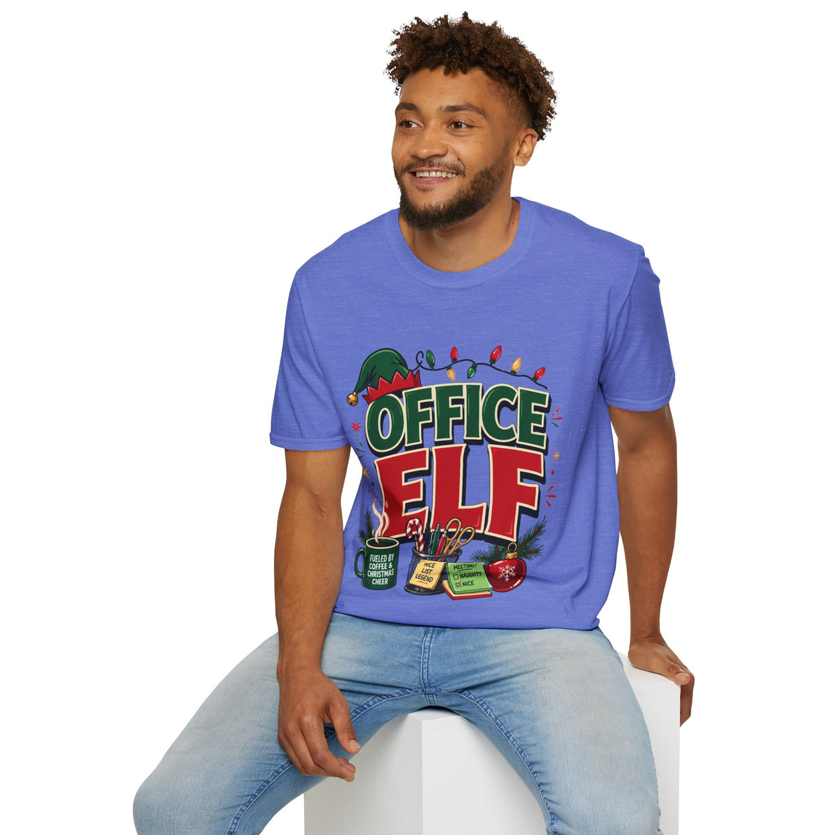 Office Elf T-Shirt — Funny Christmas Work Holiday Tee
