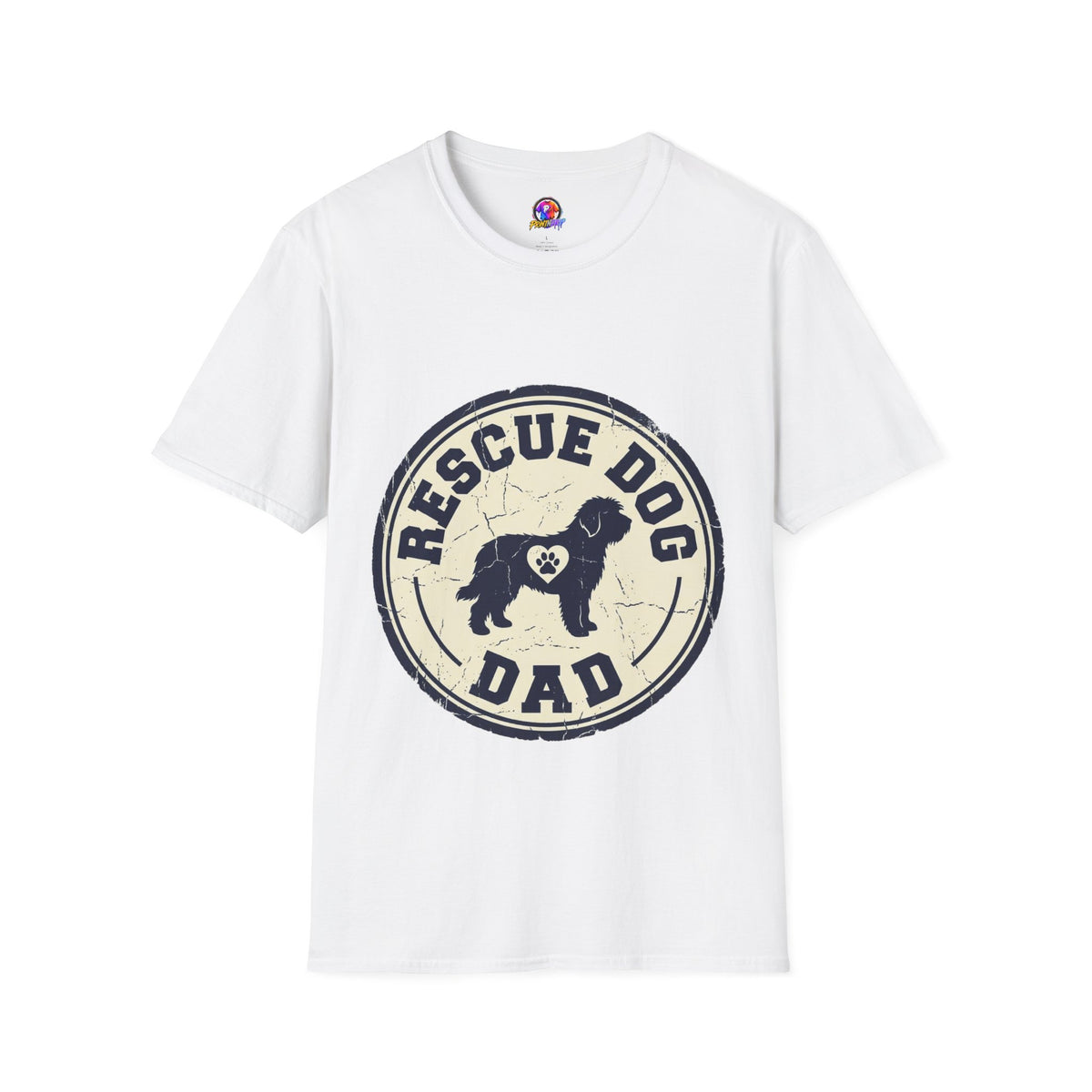 Rescue Dog Dad T-Shirt – Vintage Shelter Pup Support Tee