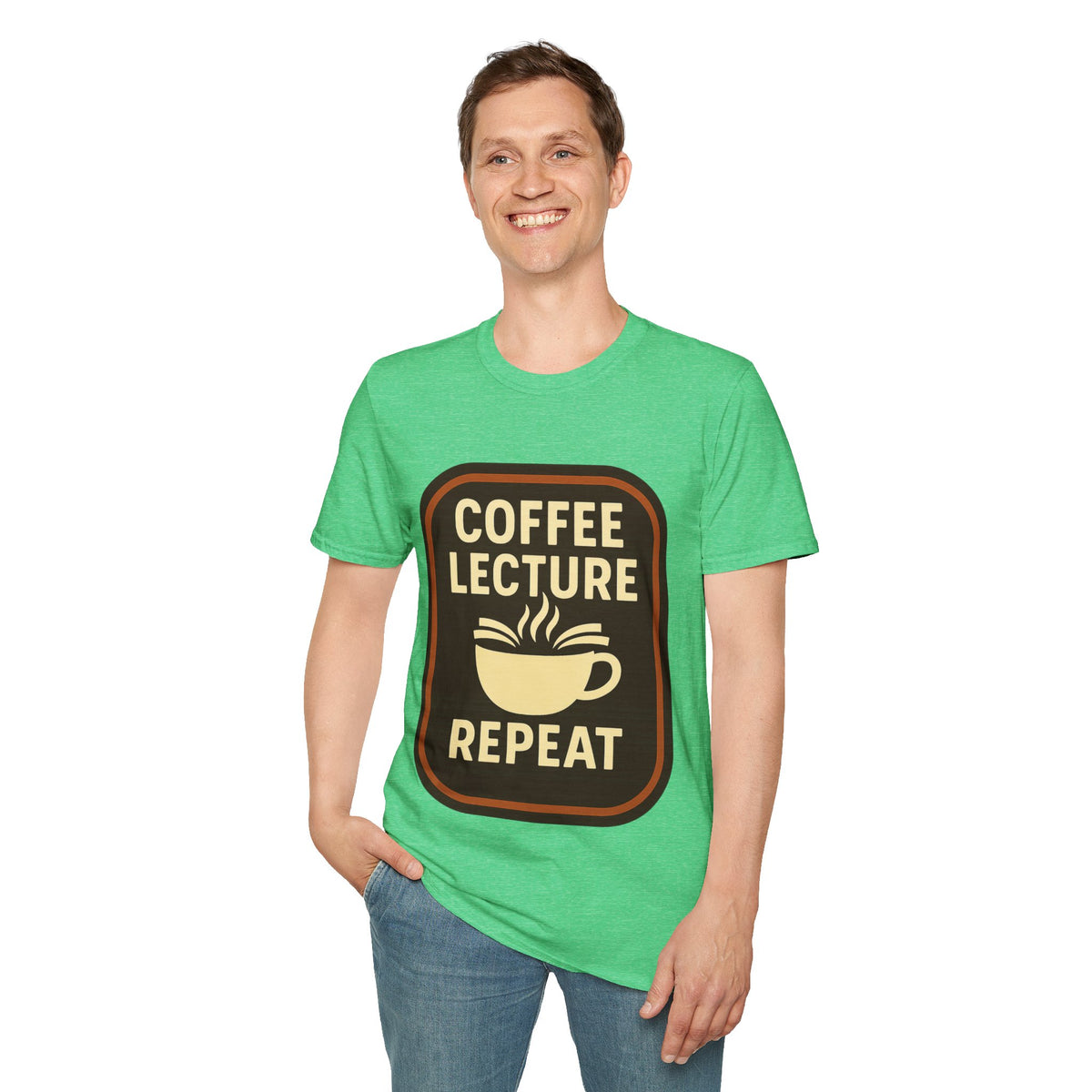 Coffee Lecture Repeat T‑Shirt — Funny Professor Coffee Tee for Teachers & Students - Trending Now - August 2026